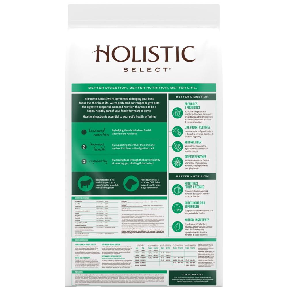 Holistic select dog food sale ingredients