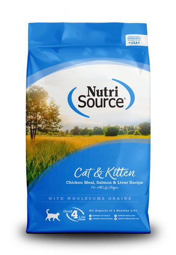 NutriSource® Cat & Kitten Chicken Meal, Salmon & Liver Recipe (12 lb)