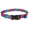 Coastal Pet Products Styles Adjustable Dog Collar (Teal Purple Diamonds)