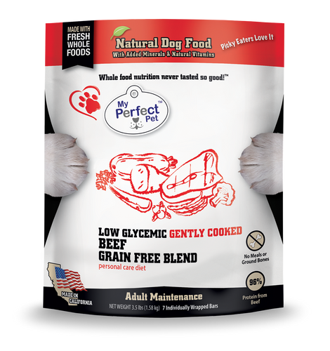 My Perfect Pet Buddy’s Glycemic Friendly Beef Blend