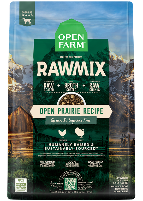 Open Farm Open Prairie Grain-Free RawMix for Dogs (3.5 Lb)