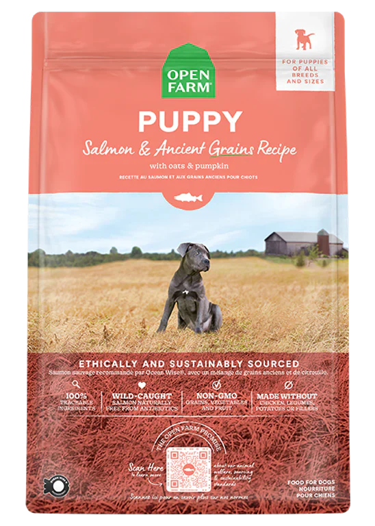 Open Farm Salmon & Ancient Grains Puppy Food (4 LB)