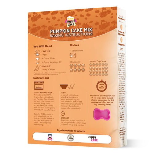 Puppy Cake Mix - Pumpkin Wheat-Free