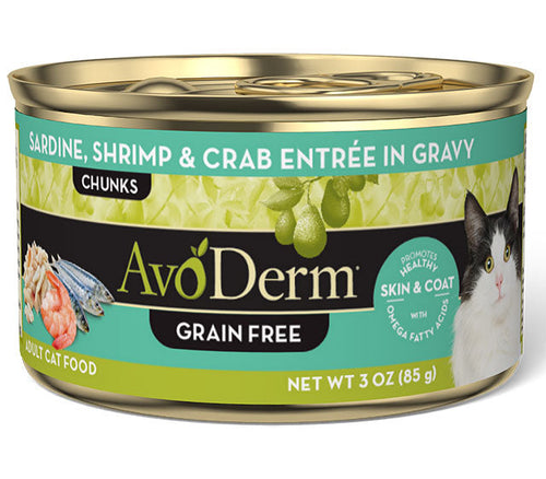 Avoderm Sardine, Shrimp, & Crab Entrée In Gravy Cat Food