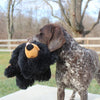 Tall Tails Stuffless Black Bear Squeaker Dog Toy