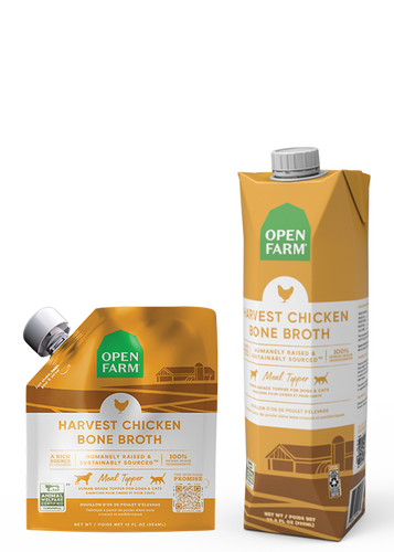 Open Farm Harvest Chicken Bone Broth For Dogs & Cats