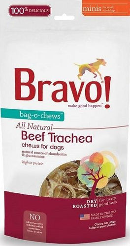 Bravo! Bag-O-Chews Dry Roasted Beef Trachea Dog Treats