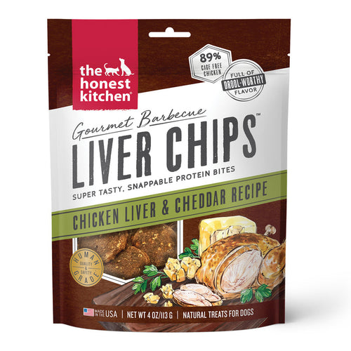 The Honest Kitchen Gourmet Chicken Liver & Cheddar Chips Dog Treats