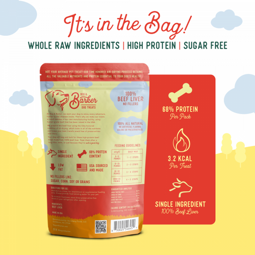 Beg & Barker Beef Liver Strips Dog Treats