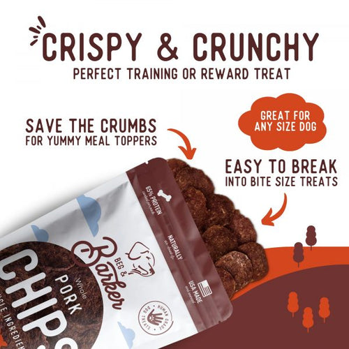 Beg & Barker Whole Pork Chips Dog Treats