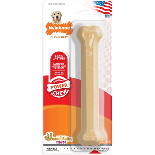 Nylabone Power Chew Durable Dog Toy Peanut Butter