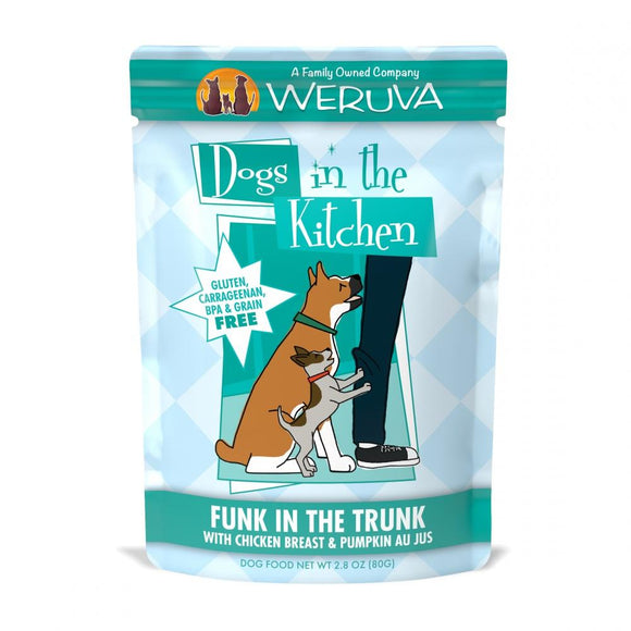 Weruva Dogs in the Kitchen Funk in the Trunk Grain Free Chicken and Pumpkin Dog Food Pouch