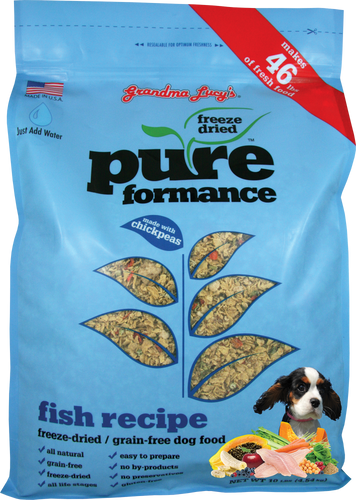 Grandma Lucy's Pureformance Fish Recipe Freeze Dried Grain Free Dog Food