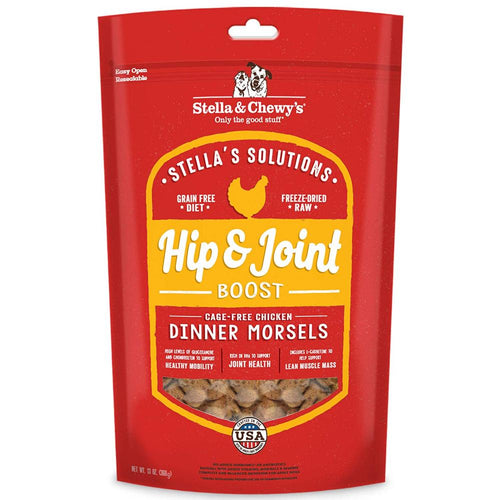 Stella & Chewy's Stella's Solutions Grain Free Hip & Joint Boost Cage Free Chicken Dinner Morsels Freeze-Dried Raw Dog Food