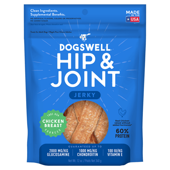 Dogswell Hip & Joint Jerky Treats, Chicken Breast