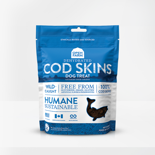 Open Farm Dehydrated Cod Skins Dog Treats