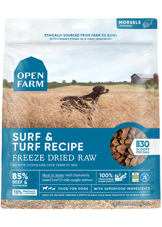 Open Farm Surf & Turf Freeze Dried Raw Dog Food