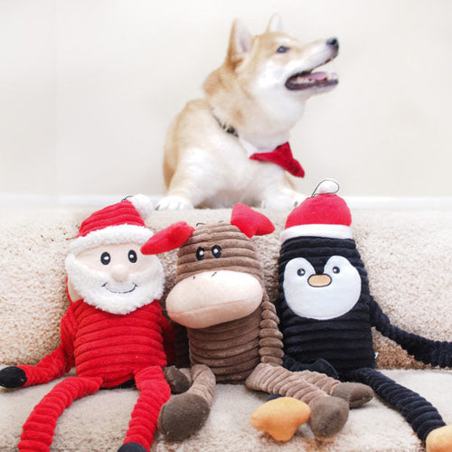 ZippyPaws Holiday Crinkle  Reindeer Dog Toy