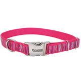 Coastal Pet Products Ribbon Adjustable Dog Collar with Metal Buckle