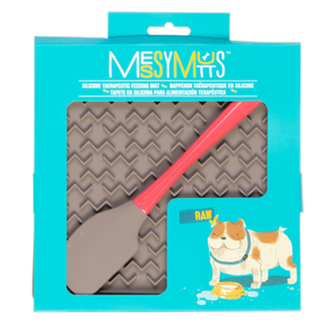 Messy Mutts Silicone Therapeutic Feeding Mat with Silicone Spatula