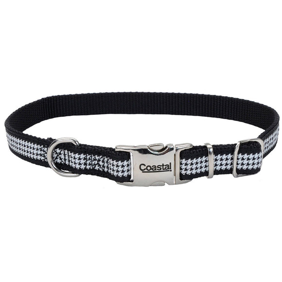 Coastal Pet Products Ribbon Adjustable Dog Collar with Metal Buckle
